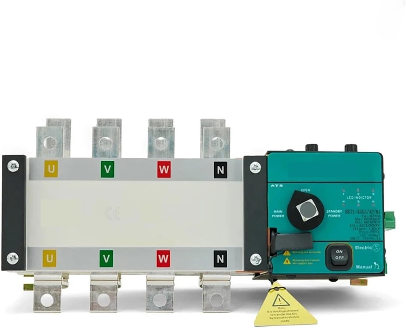 800A 1000A 4P ATS Controller Dual Power Automatic Transfer Switch 220v Control Voltage Electric Generator Parts(1250a)