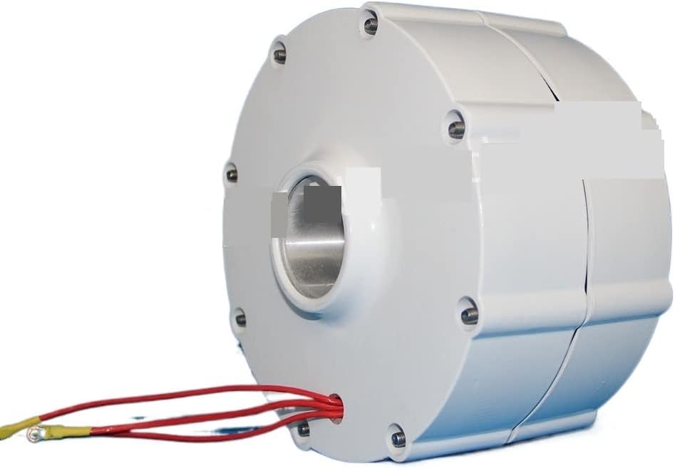 Wind Turbine Generator, Low Speed 800W 1000W 12V 24V 48V Gearless Permanent Magnet Generator AC Alternators Use For Wind Turbine Water Turbine for Boats, Gazebos, Chalets, or Mobile Homes(Without base