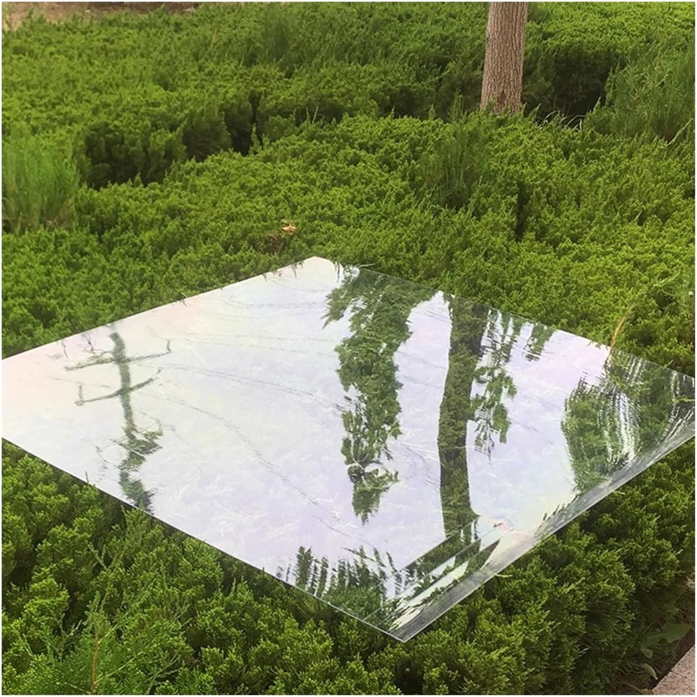 PC Endurance Board, 0.8MM Thick Polycarbonate Plastic Sheet, UV Resistance Full Transparent Sunlight Plate For Outdoor Garden Greenhouse Farm, Easy To Cut, Bend ( Color : Clear , Size : 1x7M/39.38x275