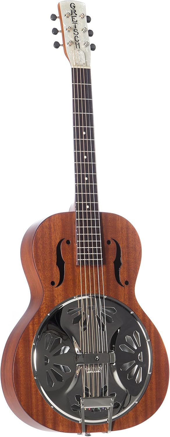 Gretsch G9200 Boxcar Round-Neck Mahogany Body Resonator 6-String Guitar with Padauk Fingerboard (Natural Finish)
