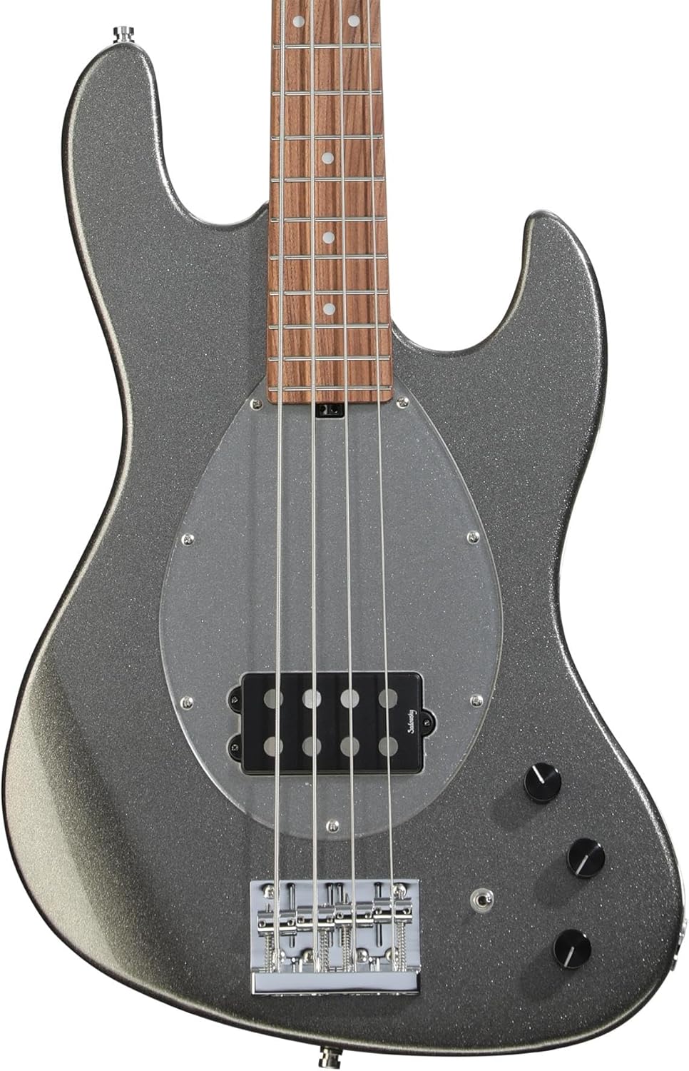 Sadowsky MetroExpress Vintage M Bass Guitar - Solid Silver Metallic, Morado Fingerboard