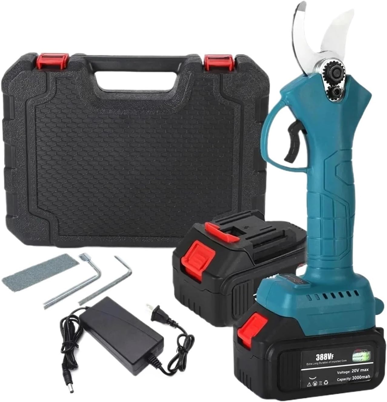 18V 4 Gear Cordless Pruner Shear Efficient Fruit Tree Bonsai Pruning Electric Tree Branches Cutter Compatible 18V Battery(No Battery no Plug)