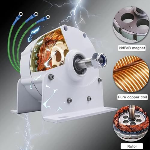 3000W Vertical Wind Turbine Generator Kit for 12V/24V/48V Systems - Ideal for Boats, Cabins, RVs, & Terraces – Complete with Controller for Maximum Energy Efficiency