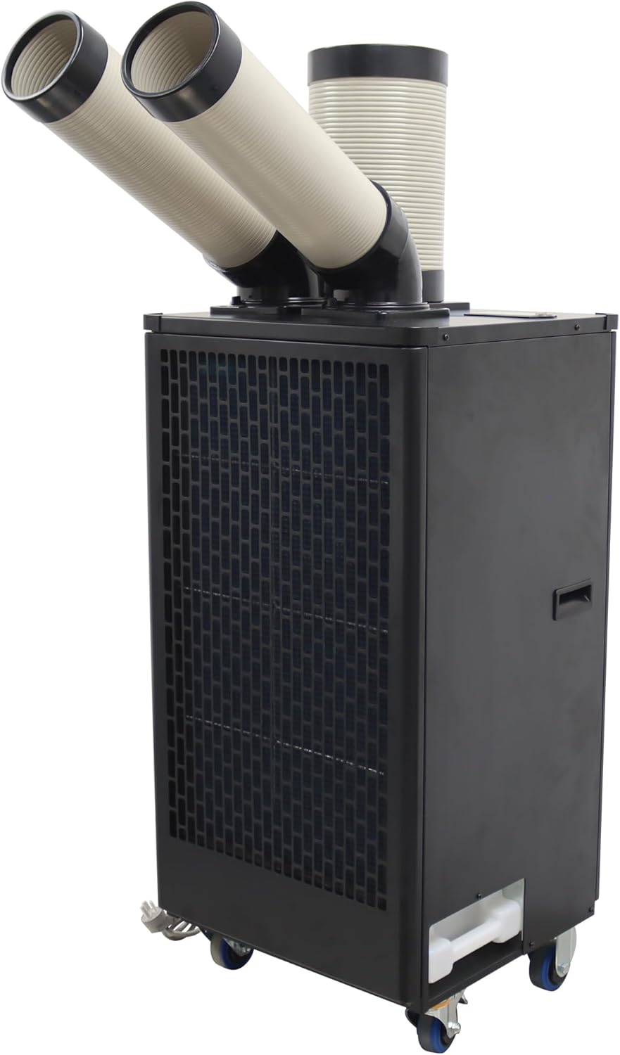 12000BTU/H Industrial Spot Cooler Air Conditioner Industrial Air Conditioner with 1.3Gal Water Tank Commercial Portable Mobile Spot Cooler Double Ducts 1.1KW 220V