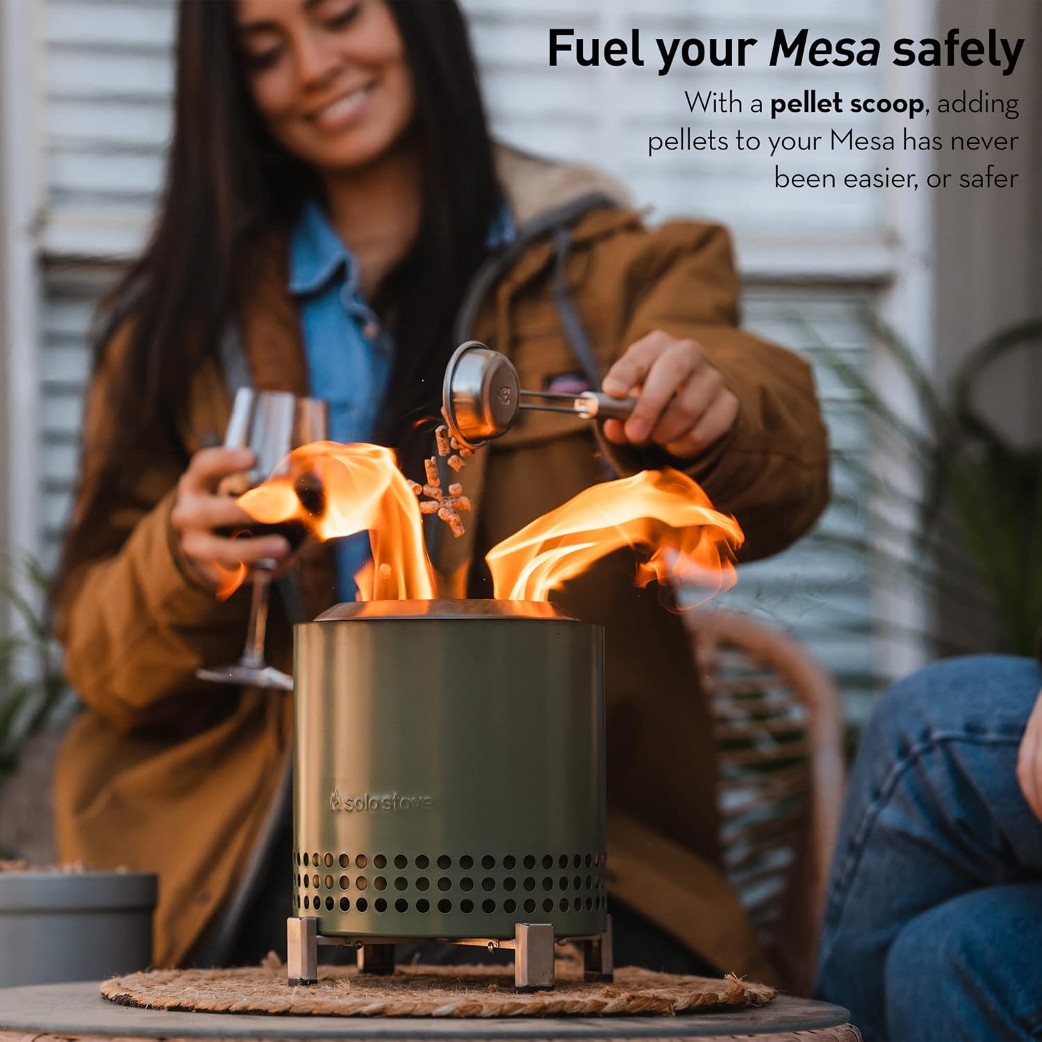 Solo Stove Mesa Accessory Pack | Incl. 4 Stainless Steel Mini Sticks + Stick Rests, Pellet Scoop, Mesa Lid, Carry Case, Accessories for Outdoor Fire Pit, 8.8 x 16 in, 2.2 lbs