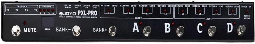 JOYO PXL-PRO Foot Pedal Controller Bundle with CM-12 Bass Guitar Amplifier Mono Instrument Cable 15 Feet