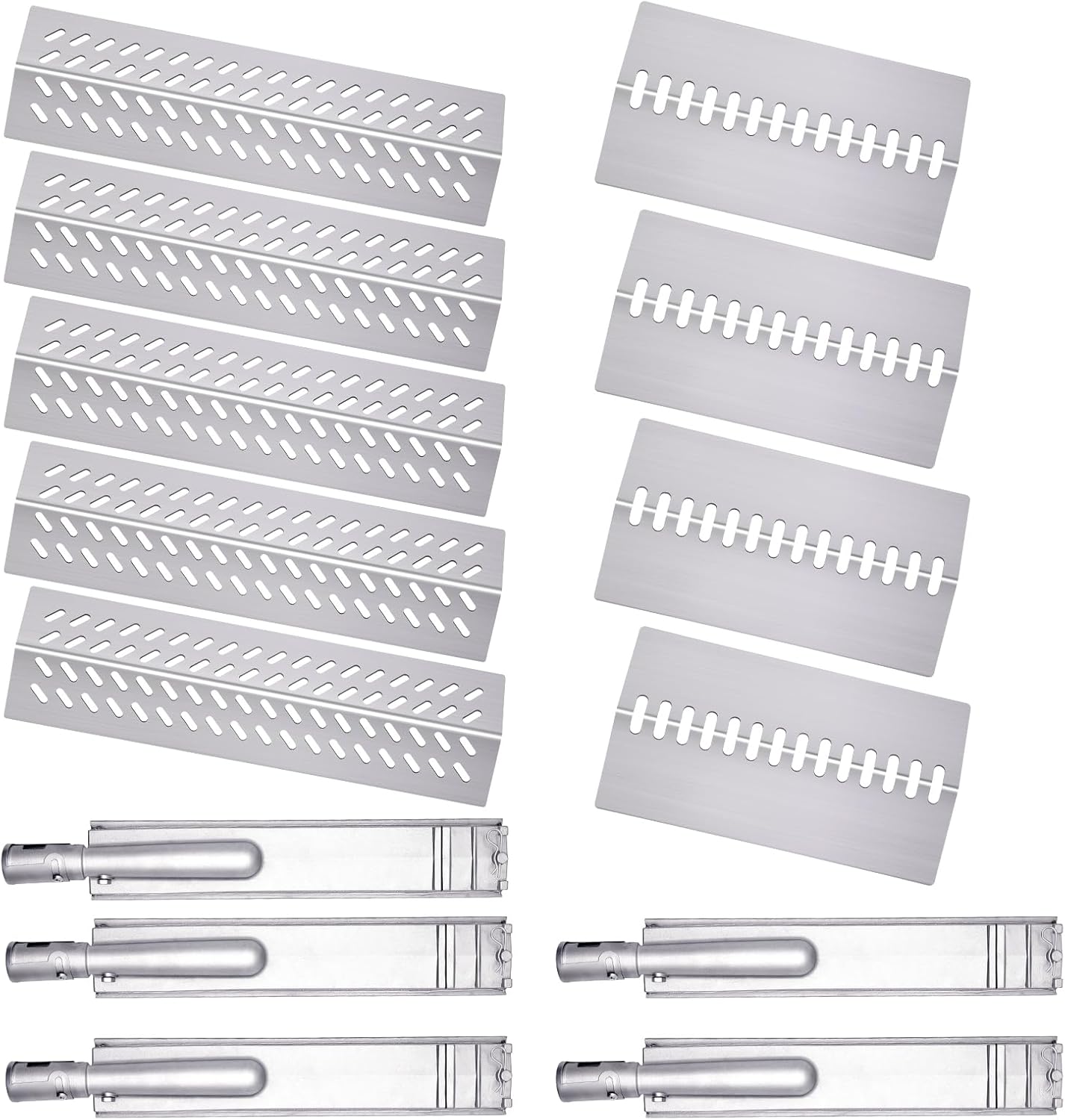 16516 16631 16520 Grill Burner Replacement for 5 Burners Bull Grill Replacement Parts Bull Brahma 57568 57569, Cal Flame BBQ04103000, BBQ04103010-CC, Grill Heat Plates Grill Parts Accessories