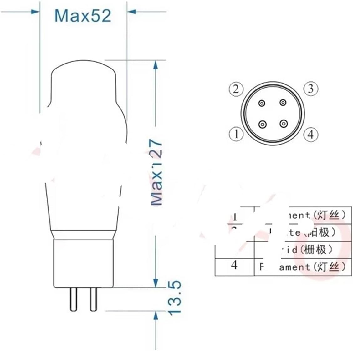 1/2/4PCS WE275 Vacuum Tubes(2 Piece WE275)