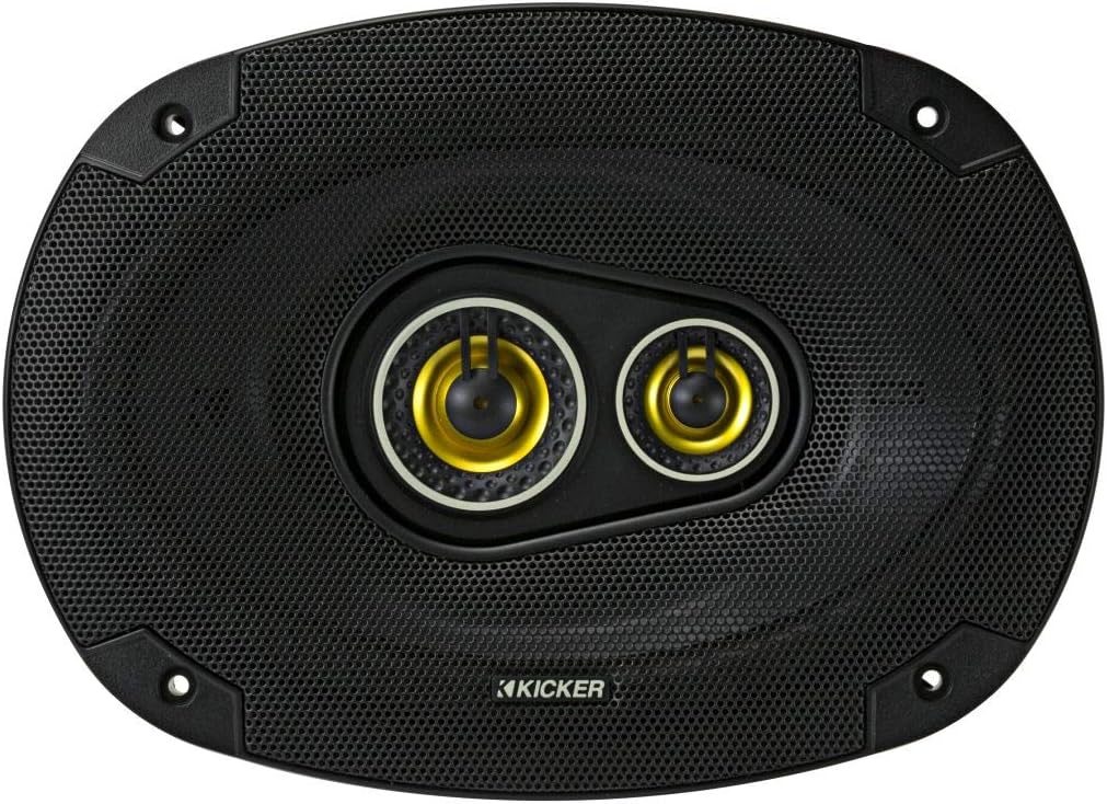 Kicker CS Series 150 Watt 6 x 9 Inch Car Audio Coaxial Speaker Pair, Black