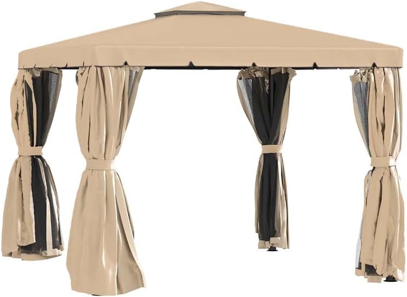 Garden Winds Custom Fit Replacement Canopy Top Cover Compatible with The Outsunny 84C-051, 84C-269 10' x 10' Gazebo - Upgraded Performance RIPLOCK 350 Fabric