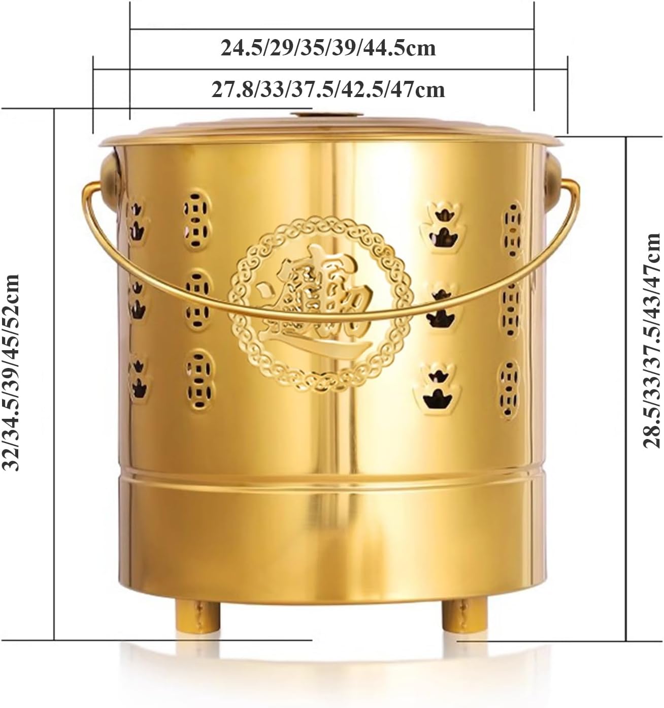 Stainless Steel Burn Barrel Incinerator Burn Barrel, Fire Barrel For Burning Trash Outdoor Yard Waste Incinerator Metal Incinerator Cage With Burning Tongs Fire Pit For Wood Rubbish Leaves Cardboard(S