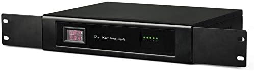EVERSECU 1.5U/19 Rack Mount 9 Channel DC12V 10 Amp PTC Fuse CCTV Power Supply with Metal Box, AC Plug for Security Systems, DVRs, IP Cameras