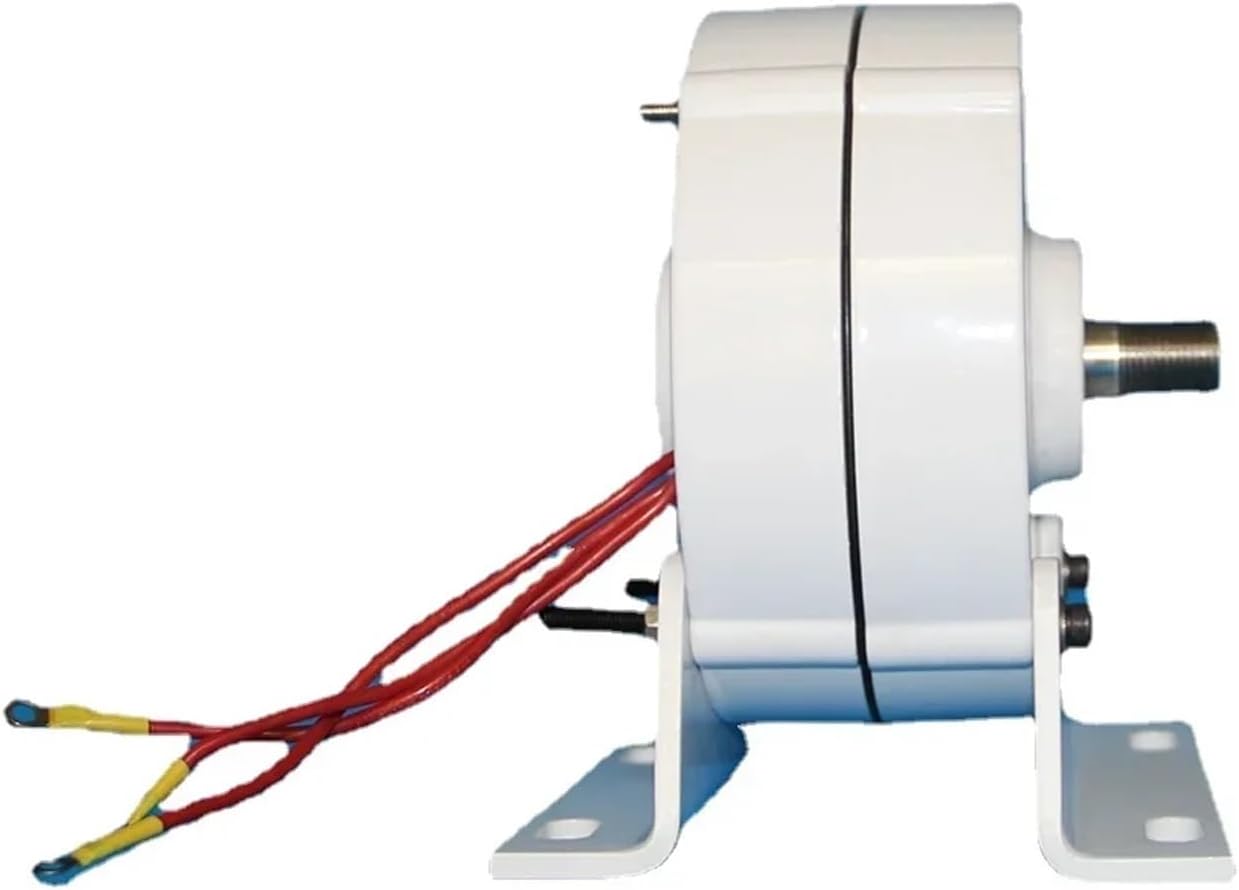 500W 12V 24V Gearless Permanent Magnet Generator for Wind Turbines and Water Turbines Low Speed Power Generator Low Starting Speed for Home(with Base,12V)