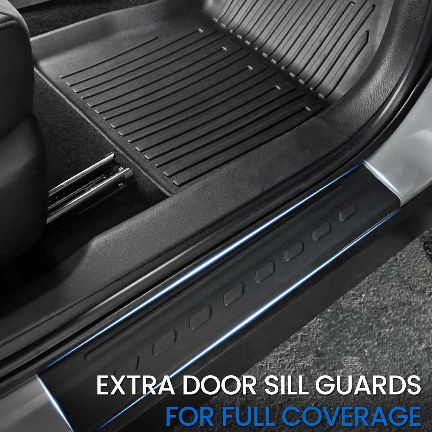 Floor Mats Cargo Mat Set for 2022-2025 Mitsubishi Outlander (Not Fit Sport or PHEV), All Weather TPE Backrest Mat Trunk Mat Cargo Liner Accessories(Floor Mats+Backrest Mats+Cargo Mat)