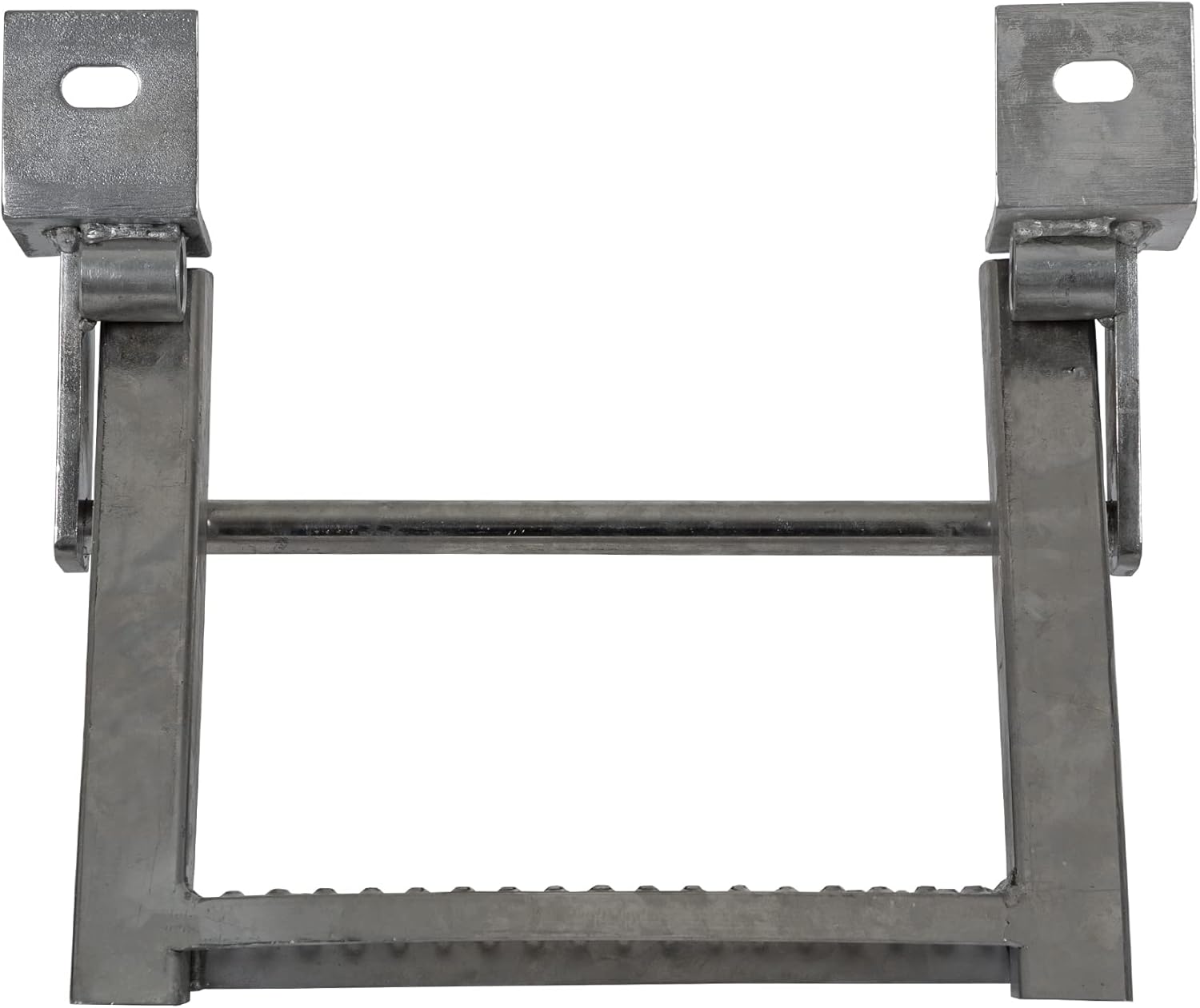 Buyers Products RS1SS 1-Rung Stainless Steel Retractable Truck Step,17.38 X 15 Inch, Non-Slip Treads with L-Shaped Bracket, 14 Inch Bolt Center, Truck & Trailer Accessories