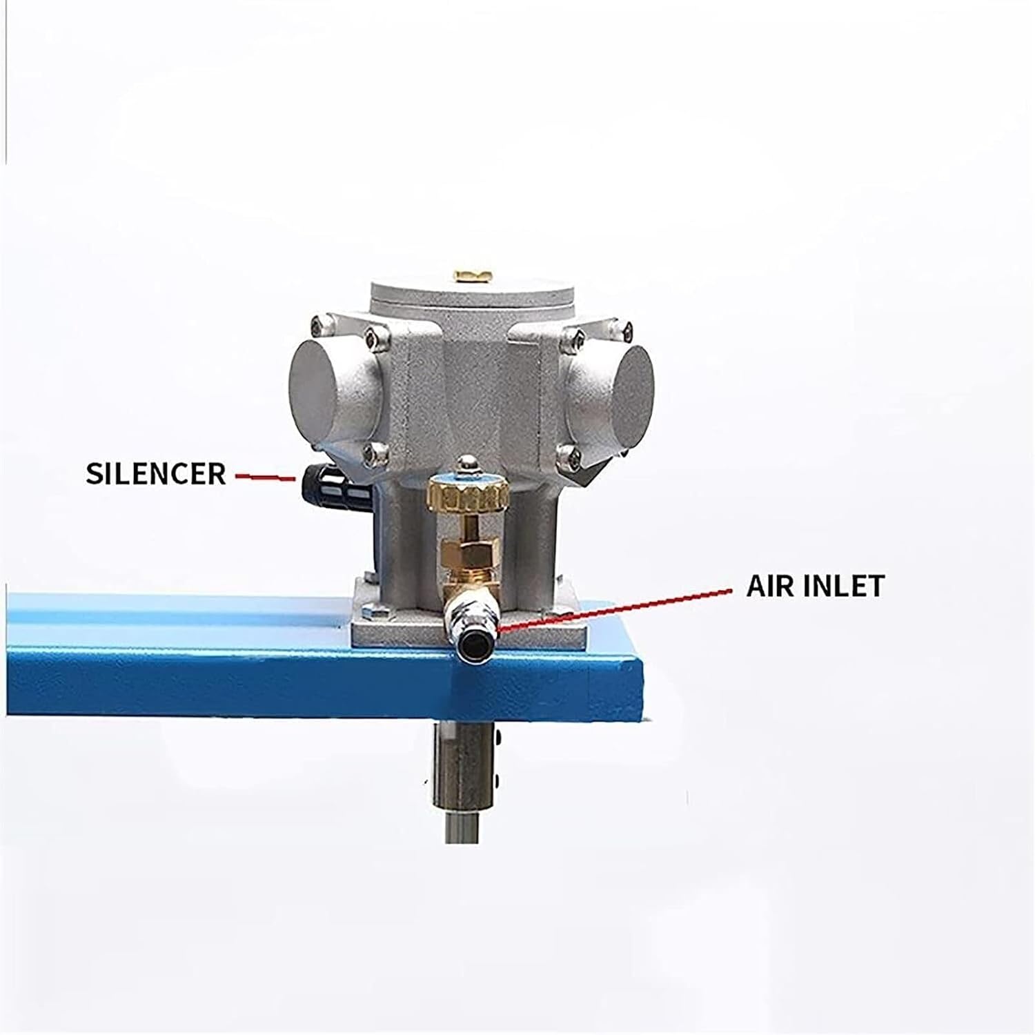 Pneumatic Mixer, 5 Gallon/20L Automatic Lift Paint Stirrer, Desktop Vertical Air Mixer, Ink Mixing Machine, for Viscous Liquid Ink Dye Mixing