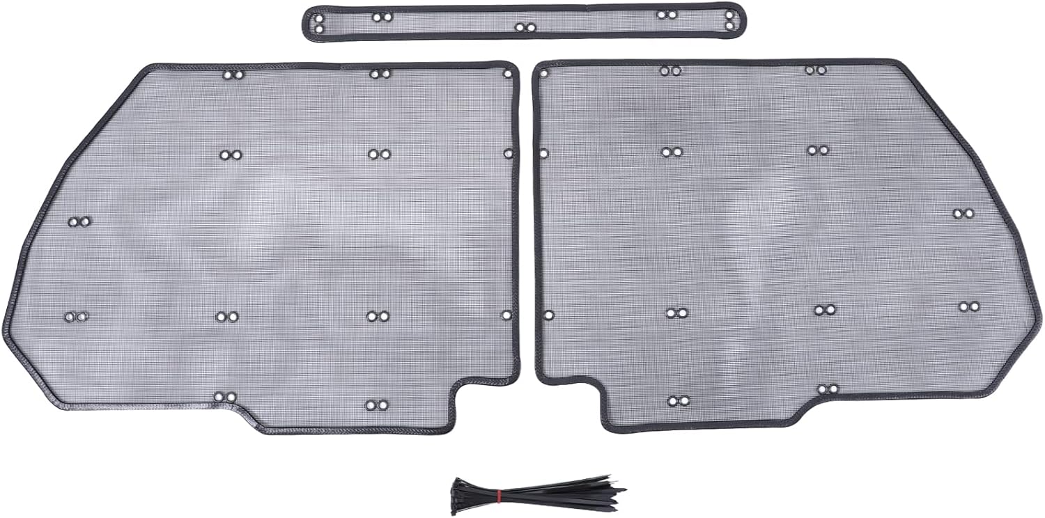 Aunginsy Front Grille Grill Vent Guard Protective Cover Mesh Set Compatible with 2022-2025 Toyota Tundra 1794 Limited Edition Stainless Steel Extend Decoration Accessories, with Supplied Cable Ties