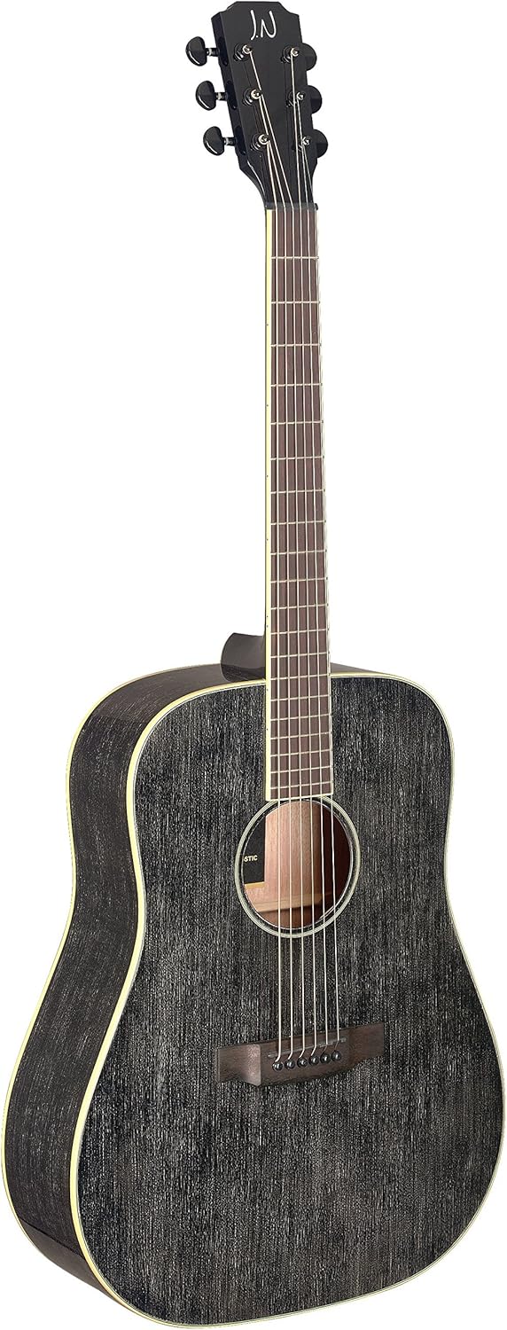 James Neligan 6 String Acoustic Guitar (YAK-D) White