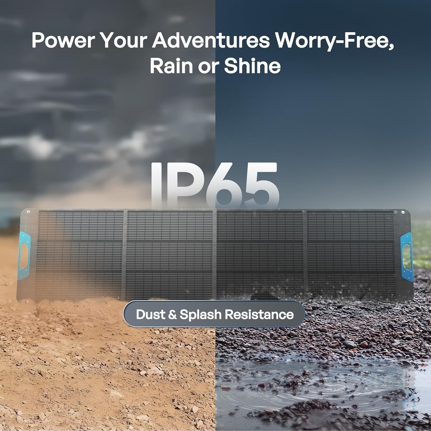 Renogy 200W Portable Solar Panel, IP65 Waterproof Foldable Solar Panel Power Backup, Solar Charger for Power Station RV Camping Off Grid