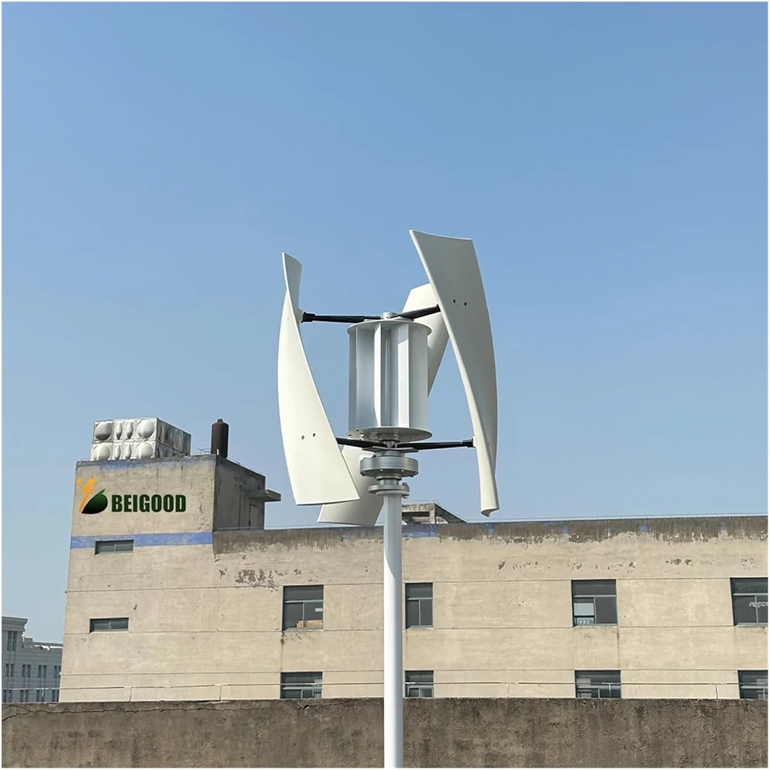 Wind Turbine Generator Kit, Wind Turbine 3KW Vertical Axis Maglev Plant High Voltage Generator 12V 24V 48v Windmills for Hybrid Solar Wind System(48V)