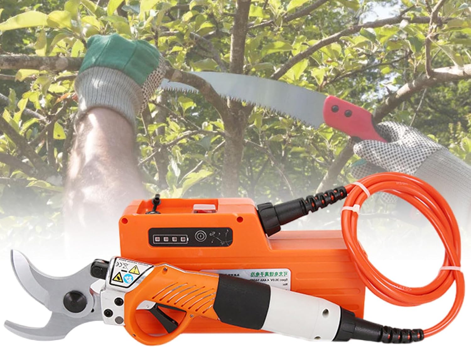 Professional Electric Pruning Shears,with Storage Box,Household‌ Garden Tree Clippers Tool Charging,for Trimming Flowers, Plants, Bonsai,Light Branches