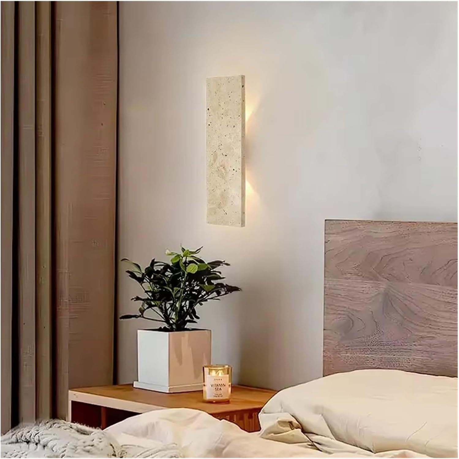 Strip Natural Stone Wall Lights LED Wall Lamp Bedroom Exterior Outdoor Lighting 110V 220V Fixtures,Wall Lamp