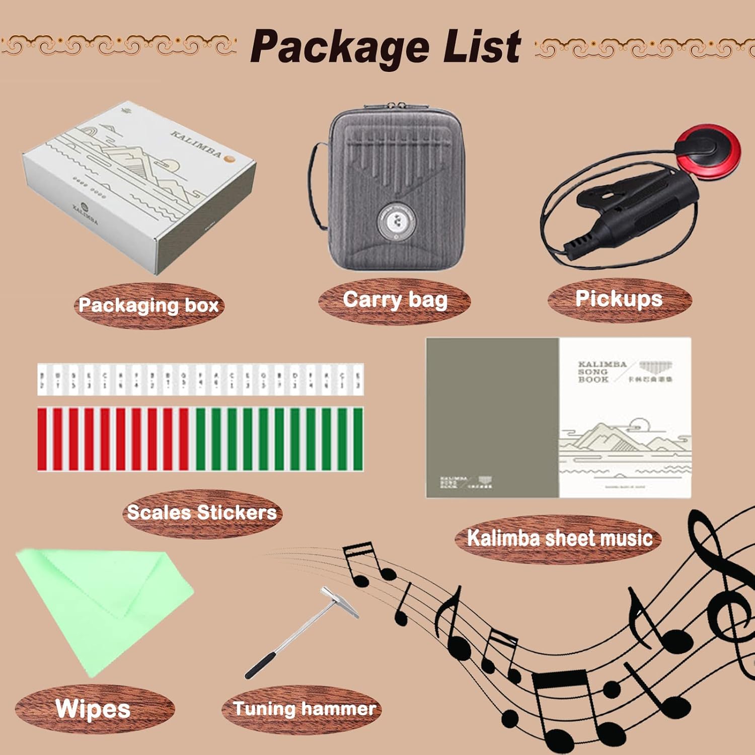 Hluru Kalimba Thumb Piano (34-keys Lifetree)