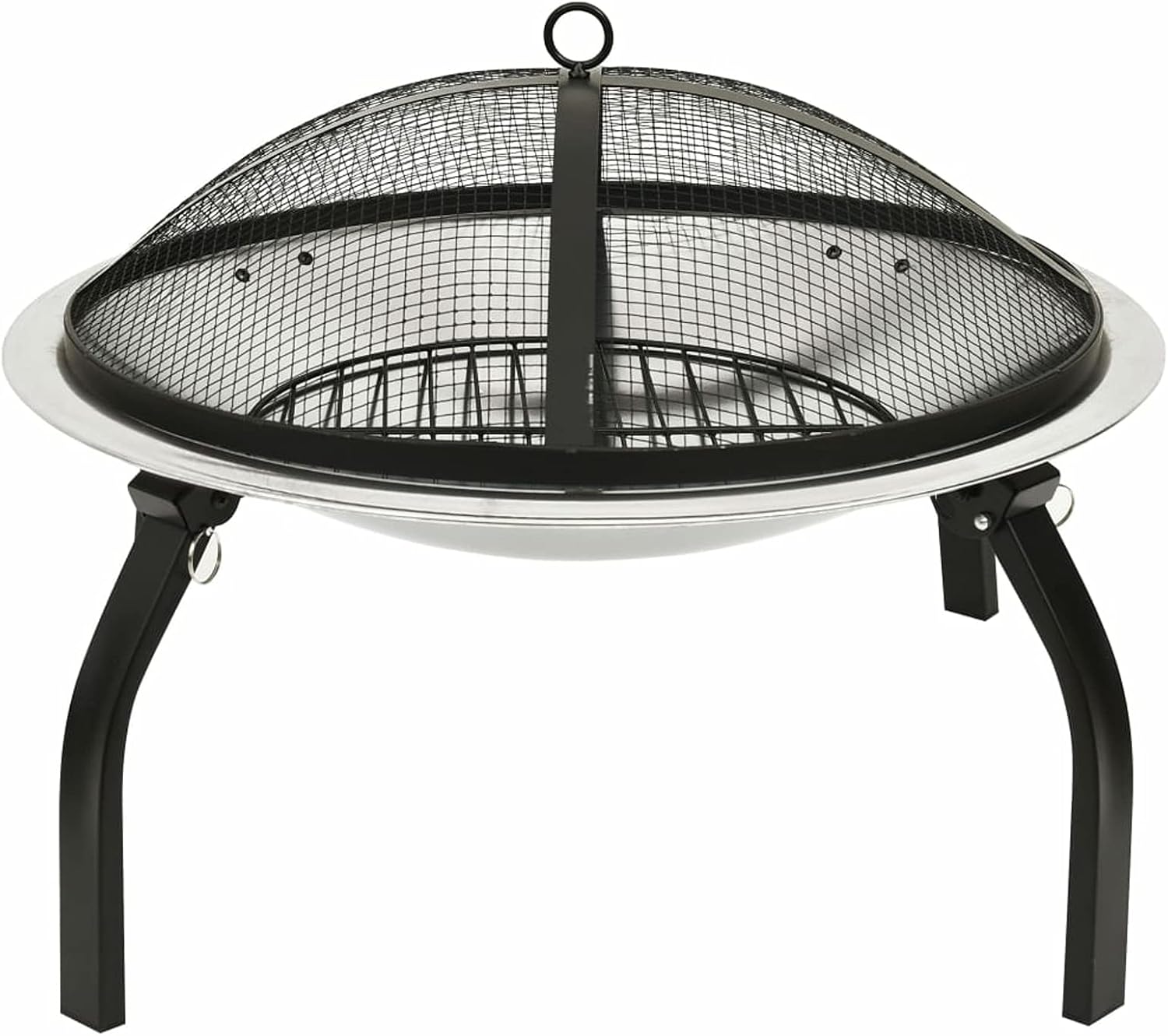 Fire Pits & Outdoor Fireplaces 2-in-1 Fire Pit and BBQ with Poker 22