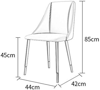 Dining Chair Kitchen Dining Room Furniture Chairs Matte Suede Leather Dining Chairs for Living Room Desk Patio Terrace Office Kitchen Lounging Cafeterias (Color : Yellow)