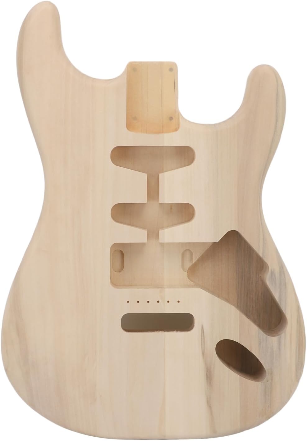 Electric Guitar Body Poplar Wood Unfinished Replacement ST Style Standard HSH Route