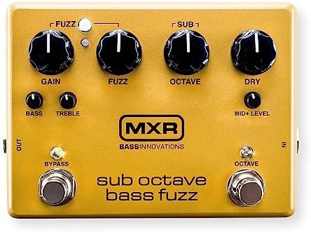 MXR Sub Octave Bass Fuzz Guitar Effects Pedal
