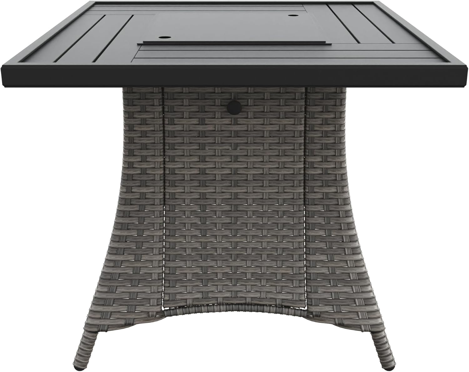 31.7in Propane Fire Pit Gas Fire Pit Table with Lid and Metal Tabletop, CSA with Lava Rocks, Heavy Duty 2 in 1 Square Fire Pit Table for Outdoor, Patio, Garden, Party and Camping