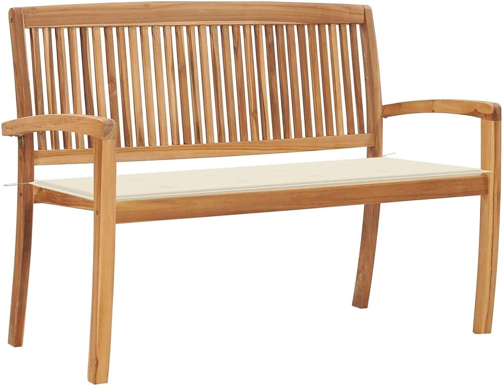 Patio Benches Stacking Patio Bench with Cushion 50.6