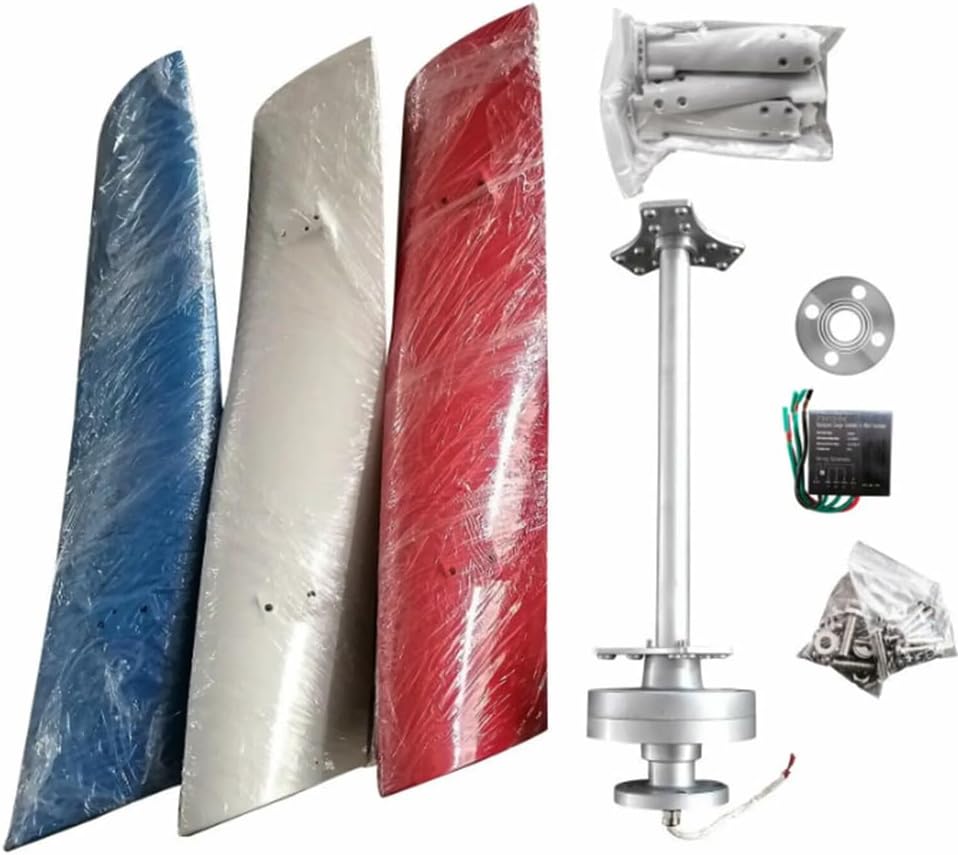 14000W No Noise Wind Turbine Generator, 12V 24V 48V Windmills MPPT Hybrid Controller Connectable Solar System for DIY Turbine Generator