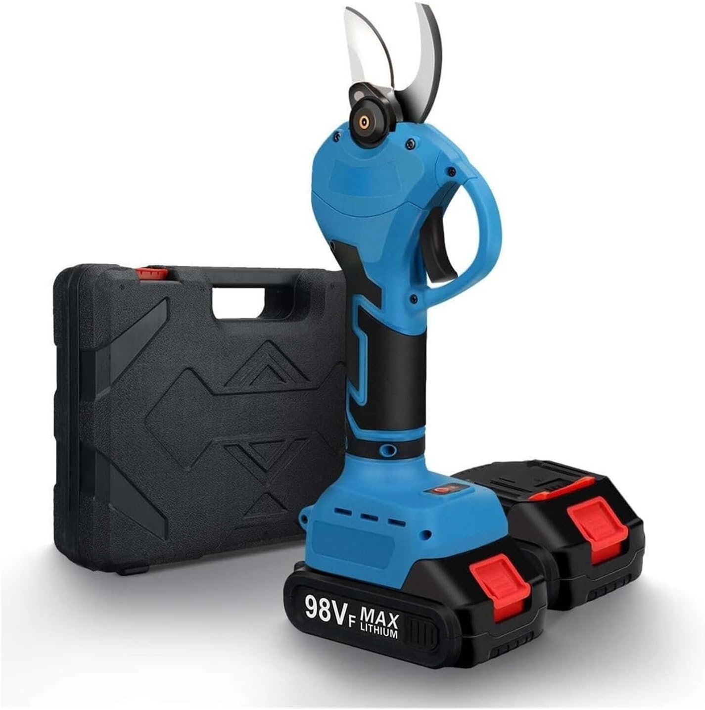 Electric Pruner 1500W Cordless Electric Pruning Shears Rechargeable Tree Branch Pruner 30mm Garden Clippers Power Tool 2 Battery Quickly Cutting