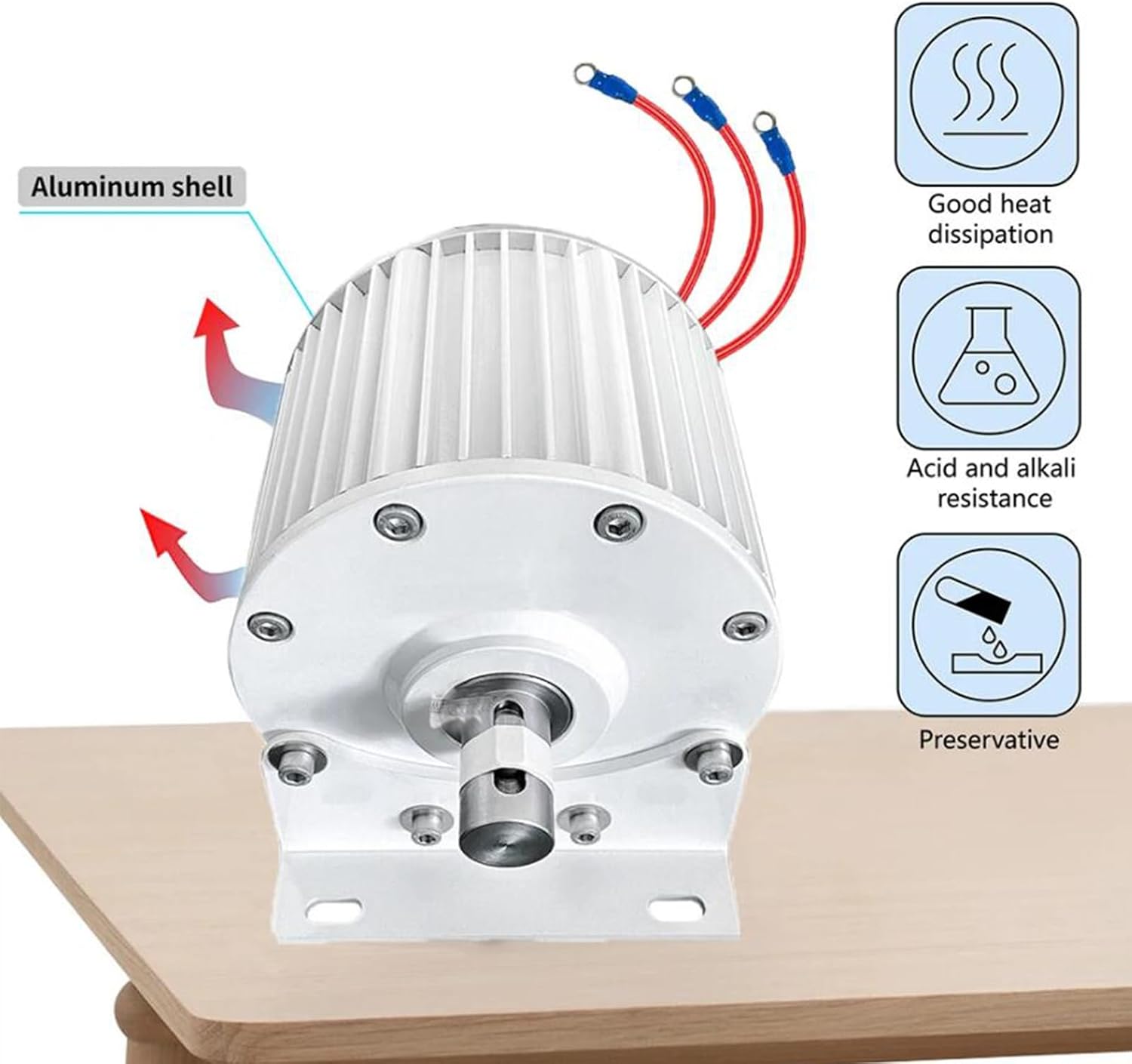 12000W Low Speed 3 Phase Gearless Permanent Magnet AC Alternators,110V/ 220V for Wind Water Turbine Diesel Engine