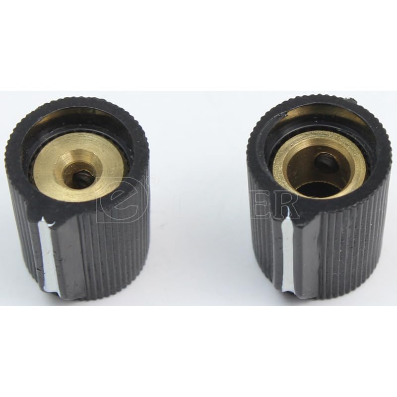 Guitar Part for 100PCS KN-112 16x17mm Samll Round Knurled Pointer Amp Volume Knobs