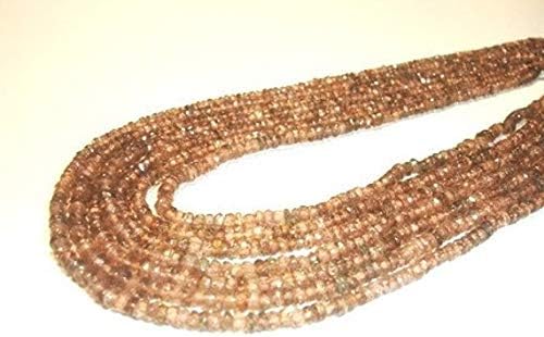 13 inch natural beads strand of 2.5-3mm faceted round andalusite gemstone beads for DIY jewelry - necklace, bracelet, earring, ring.