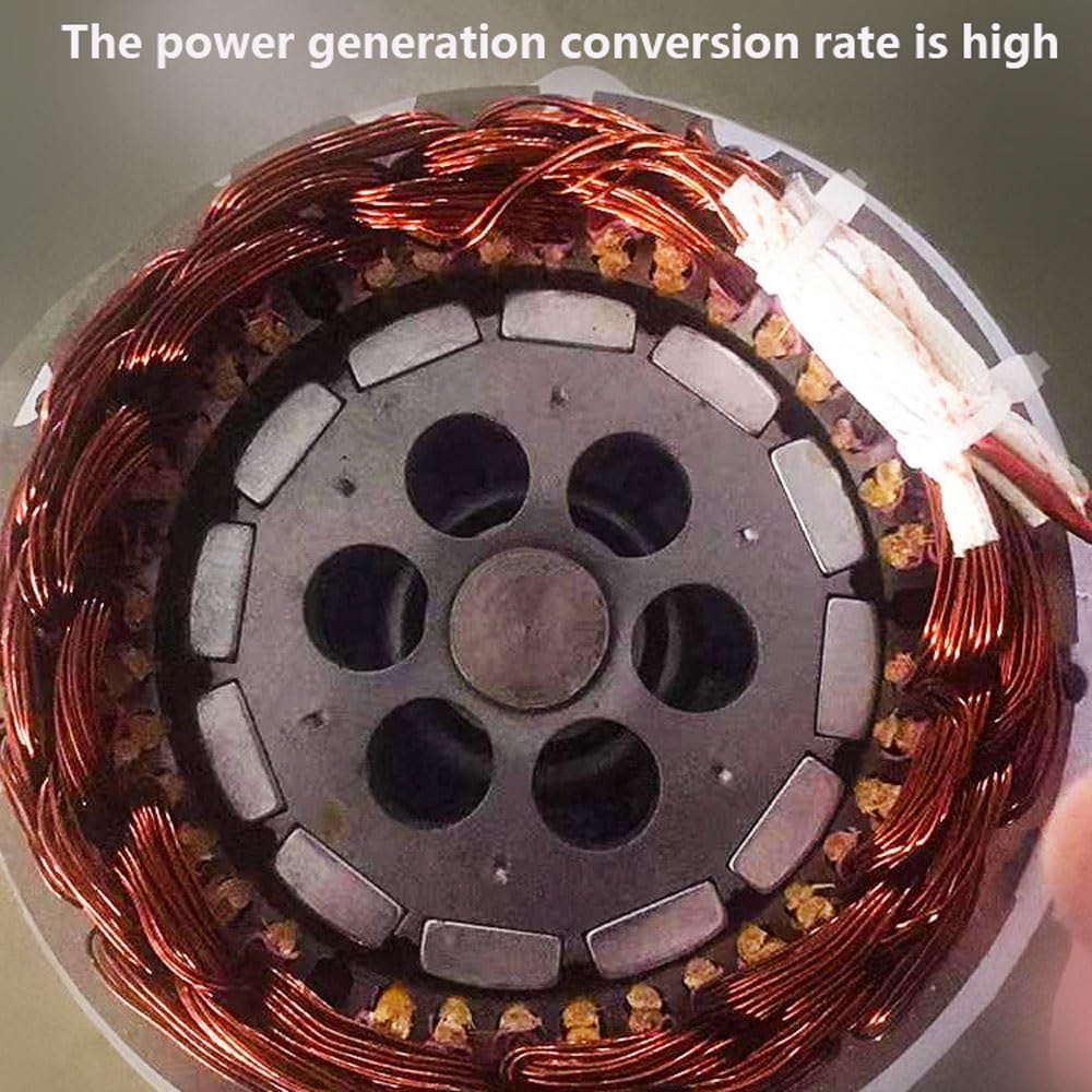 Wind Turbine 1200W 1400W 1600W DC 12V/24V Wind Turbine Generator Kit 5 Blades Outdoor Generator Windmill Generator with Controller for Home(24V,1600W)