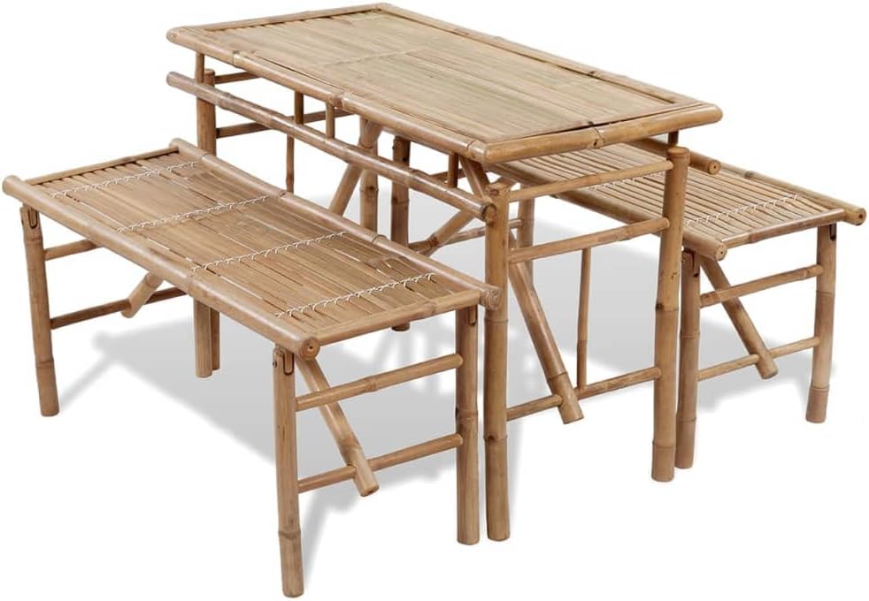 Beer Table with 2 Benches 39.4