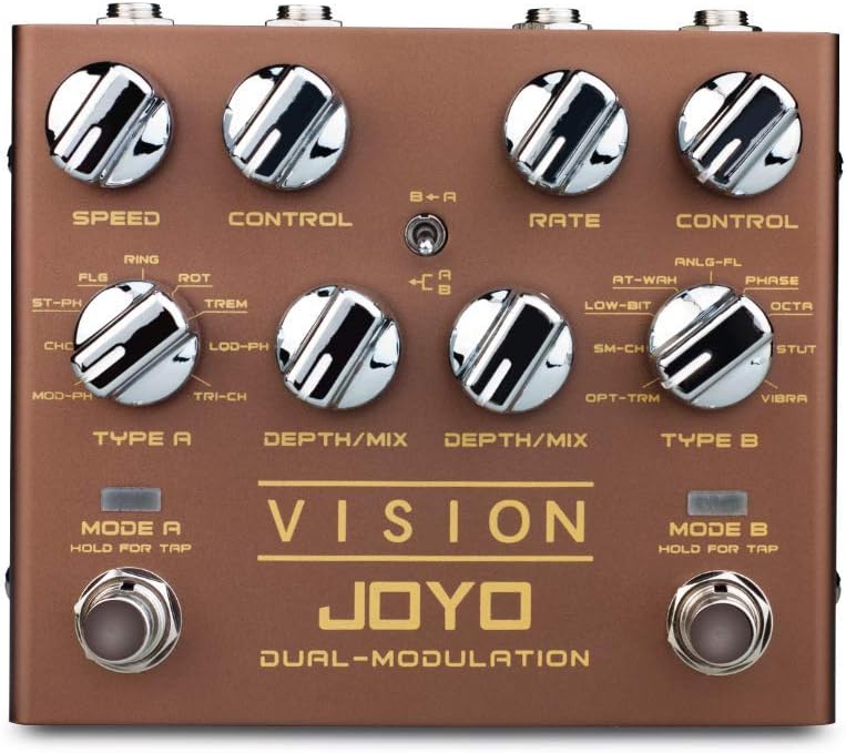 JOYO R-09 Dual Channel Modulation Bundle with R-08 Cabinet Modeling Power-amp Simulation Pedals for Electric Guitar Effects Most Frequently Combination Budget