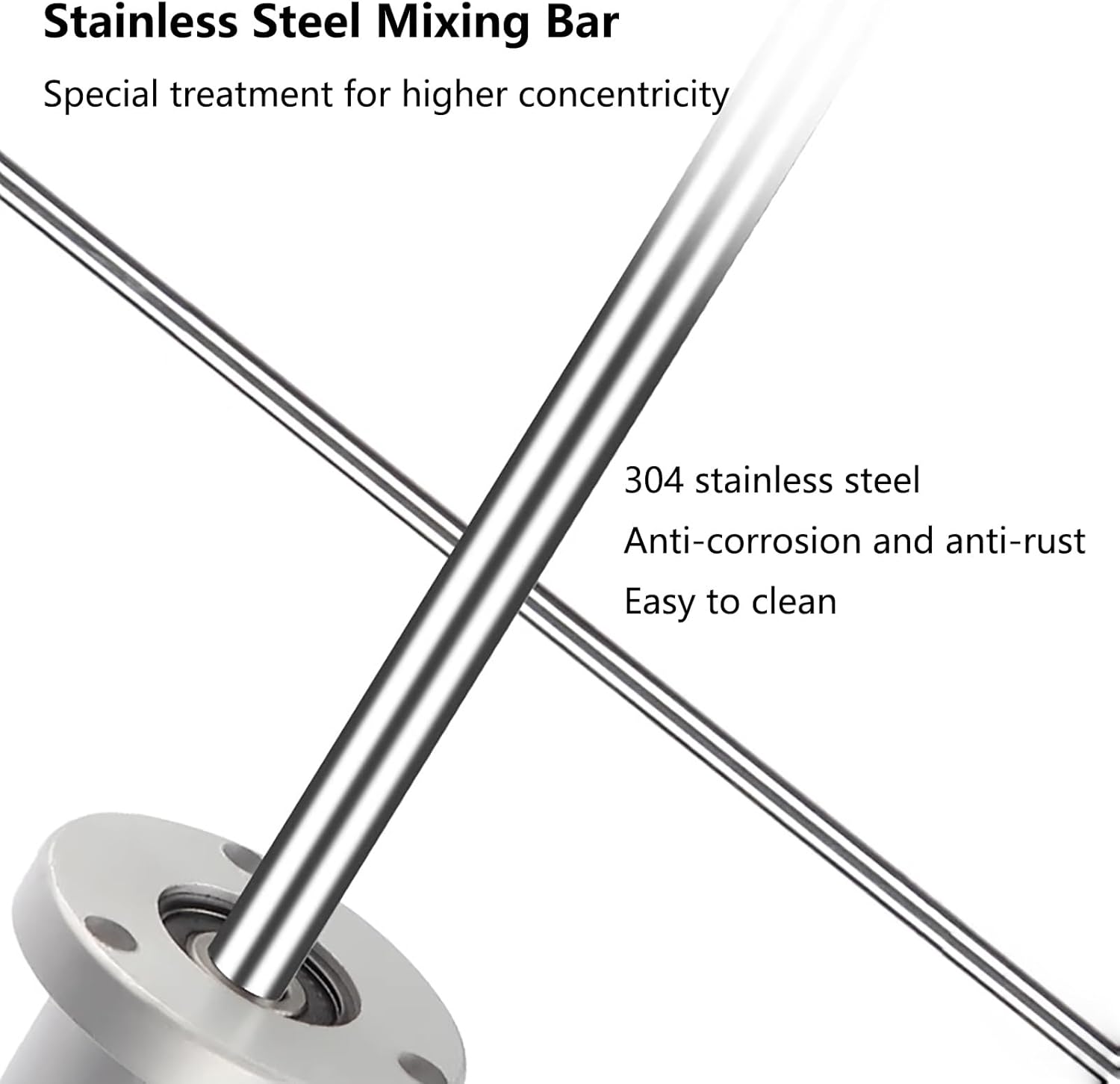 100 Gallon Paint Mixer Machine, 3/4HP Lifting Air Agitator, with Stand, Ink Coating Mix Tool(Stainless Steel Blade)