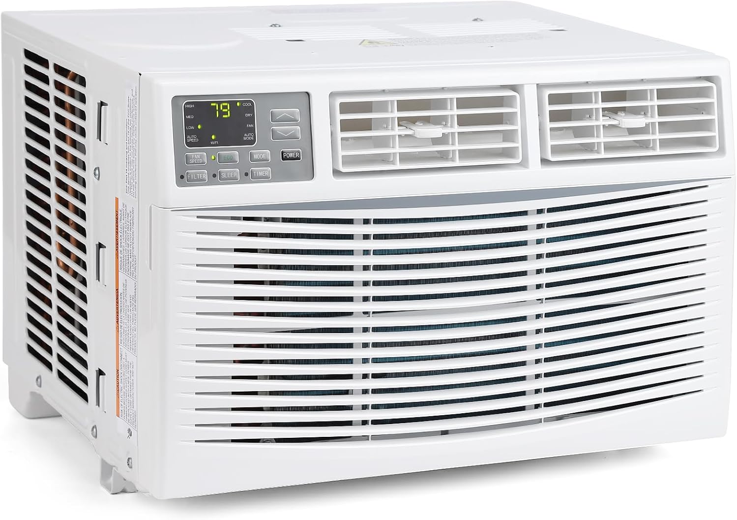 8,000 Btu Window Air Conditioner, Cools Up to 350 Sq. Ft with Cooling, Dehumidifier, 3 Fan Speed, Window-Mounted Room Ac Window Unit with Remote, Easy Install Kit for Home