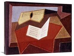 30 in. Guitar with Sheet of Music Art Print - Juan Gris