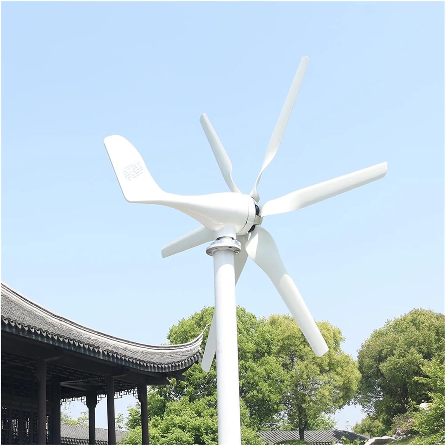 Wind Turbines, 6 Blades 800w New Energy Wind Turbine Nerator 12v 24v High Efficient for Home Yacht Farm(48V)
