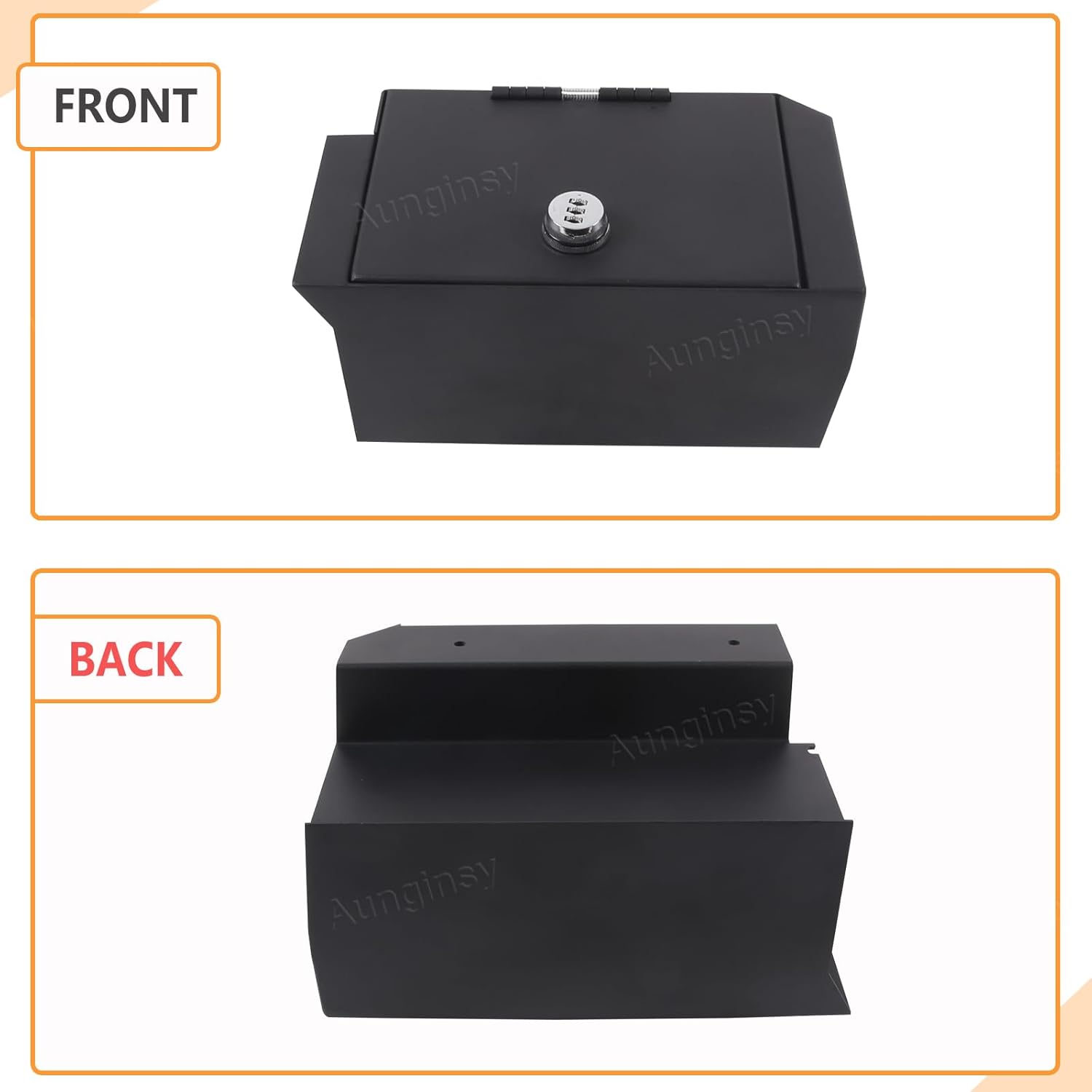Car Center Console Lock Safe Box Armrest Storage Compatible with Toyota Tundra 2022-2026, Center Console Lock Box Armrest Security Organizer Tray Vault with 3 Digit Combo Password Insert Accessories