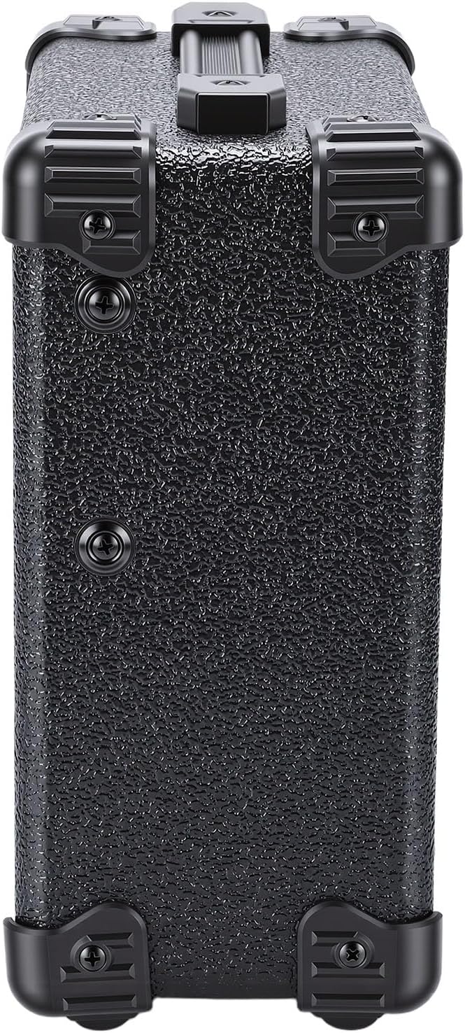 Drfeify Guitar Speaker, 5W Mini Portable Outdoor Wooden Electric Guitar Cabinet Amplifier Speaker with Headphone Jack Ideal for Daily Practice