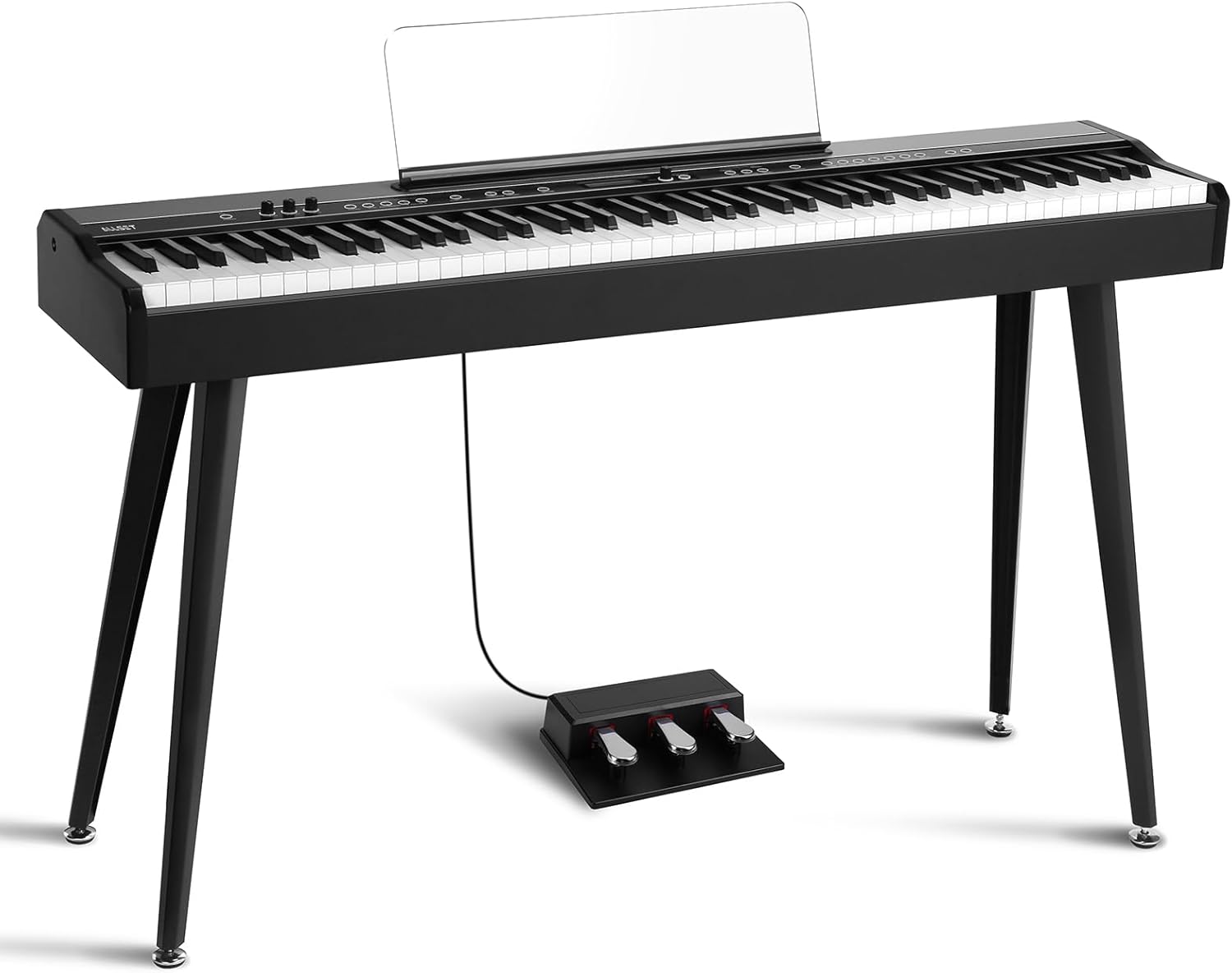 SHAYMON88 88-Key Digital Piano with Hammer Action, Full Weighted Keyboard for Beginners | Home Studio Electric Piano, 3 Pedals, USB/MIDI, Dual Stereo Sound, Christmas Birthday Gifts for Adults & Kids