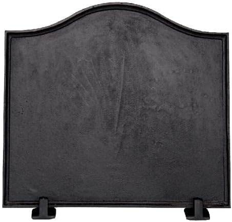 Black Cast Iron Plain Fireback - 22 x 24 inch