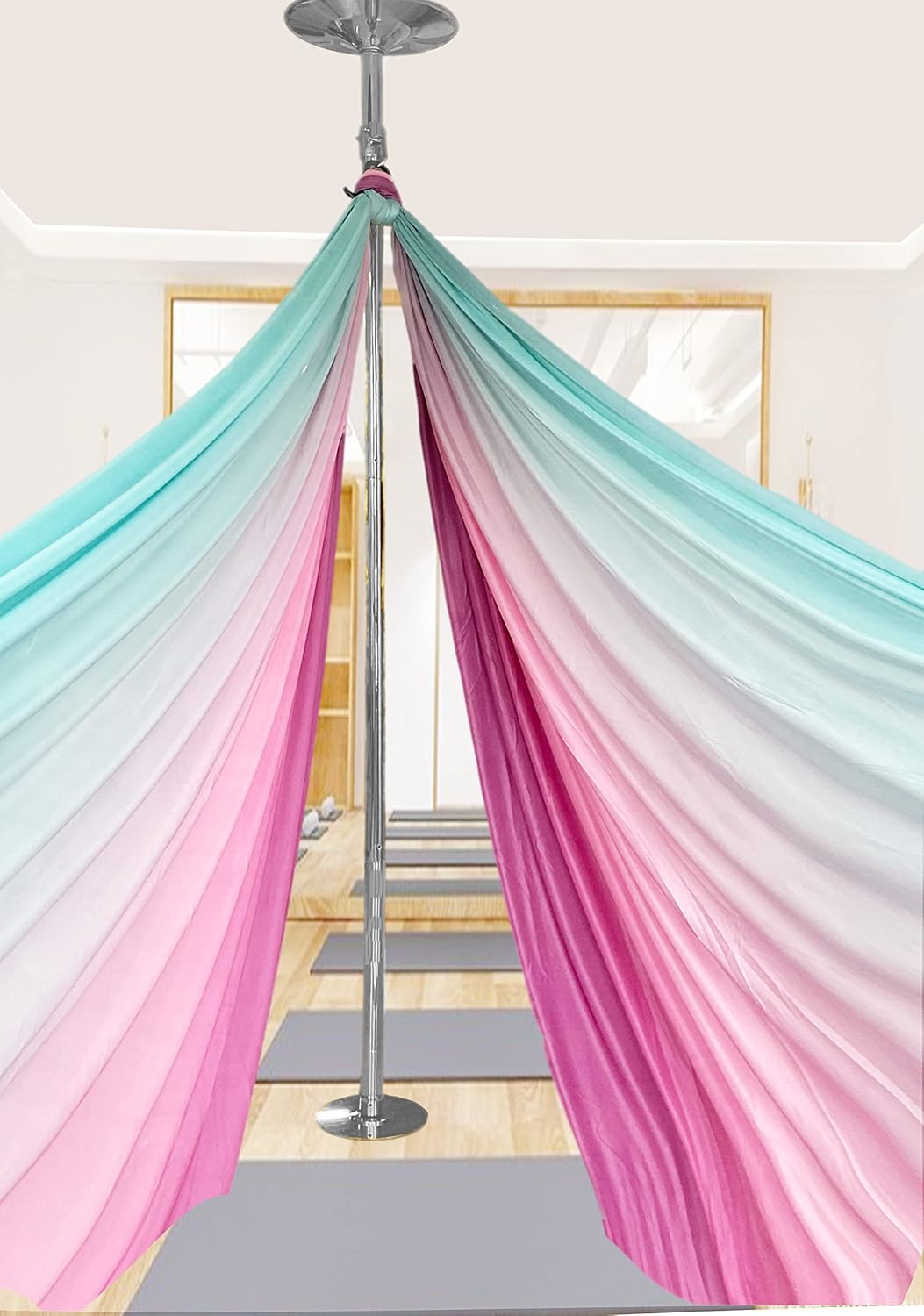 PRIOR FITNESS 45mm Pole Dancing Accessories Aerial Silks Silkii Pole Dancing Pole for Home Rotation Device Spinning Hanging Equipment